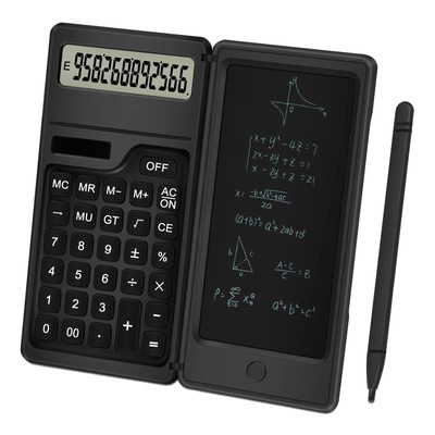 Calculator with Notepad, 12 Digits LCD Display Solar Desktop Calculator, Supp...