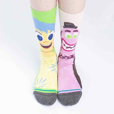Stance X Disney Pixar Inside Out Socks Joy Glow In The Dark Size Large L