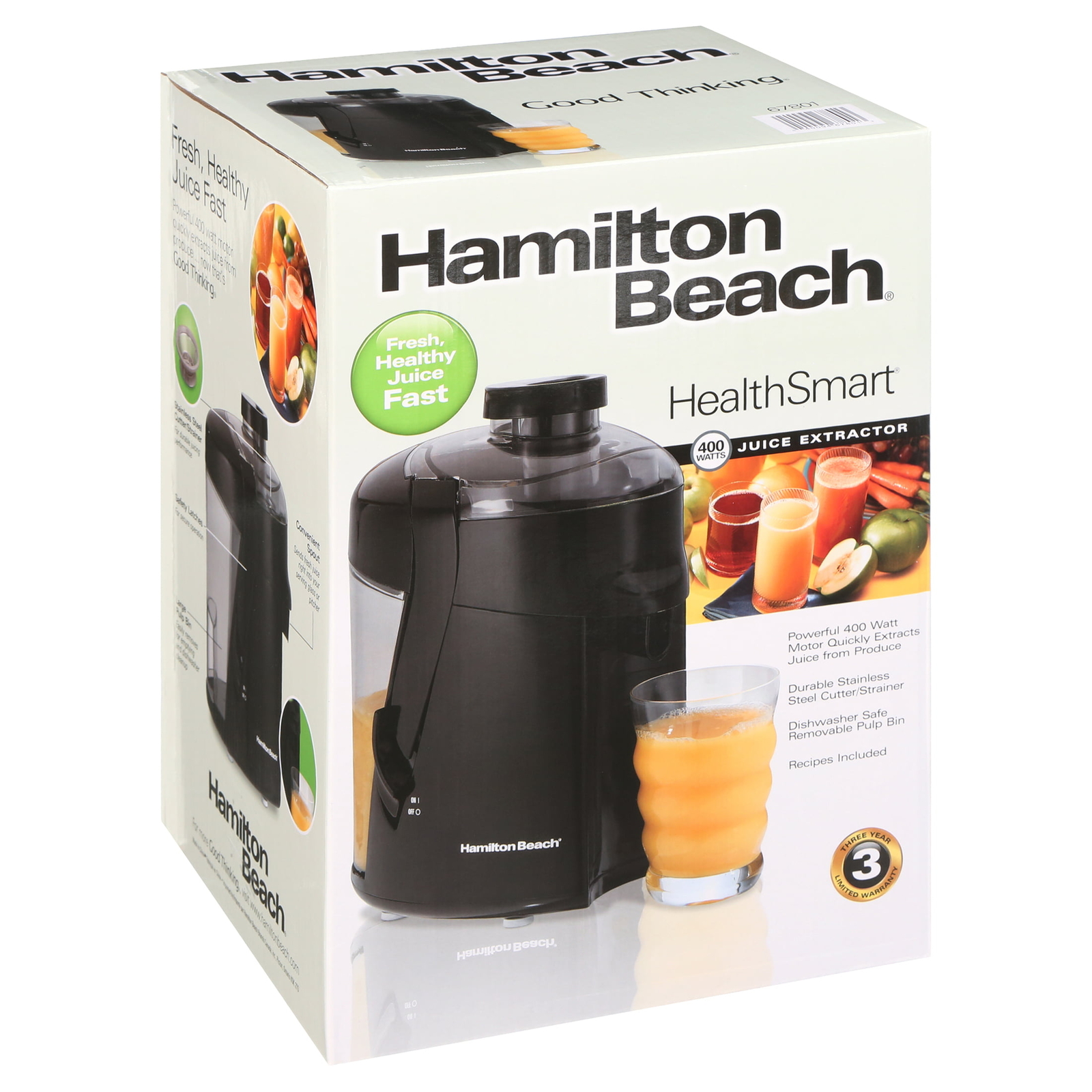 Juice Extractor Electric Juicer Safety Lock 400W Fruit Vegetable Juicer Machine