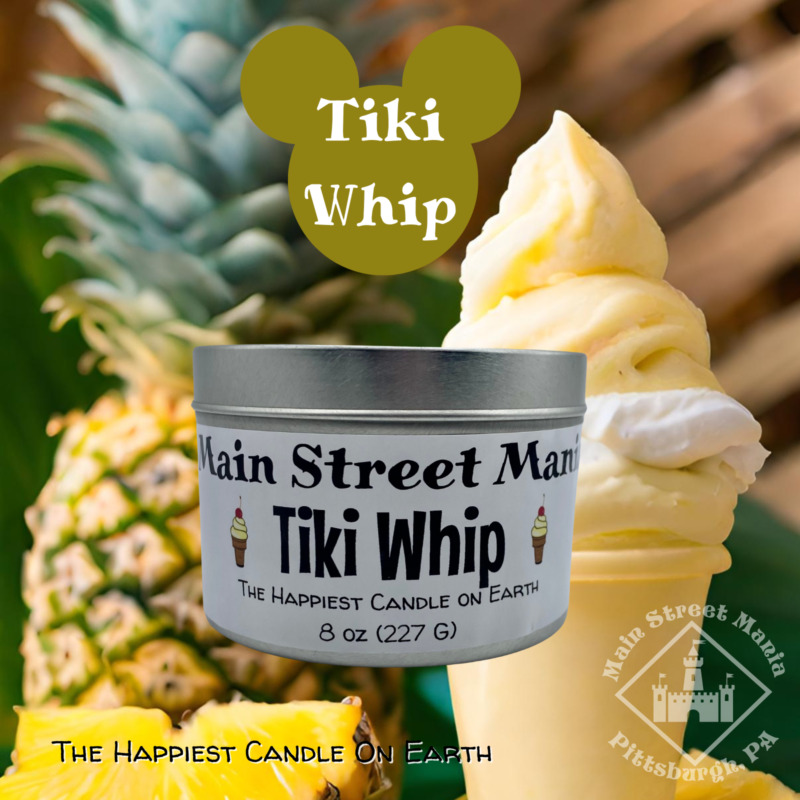 Tiki Whip The Happiest Candle of Earth 8 oz Soy Candle Dole Disney Inspired