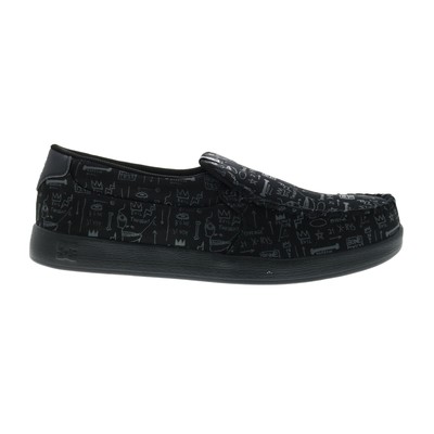DC Basquait Villain 2 ADYS100677-BDP Mens Black Canvas Skate Sneakers Shoes