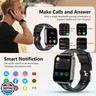Brhgph Smart Watch with Ai Functions GPS Tracking for Android Phones and iPhone Compatible Bluetooth Call Message Alert Heart Rate/Sleep/Monitor IP68 Waterproof for Men Women