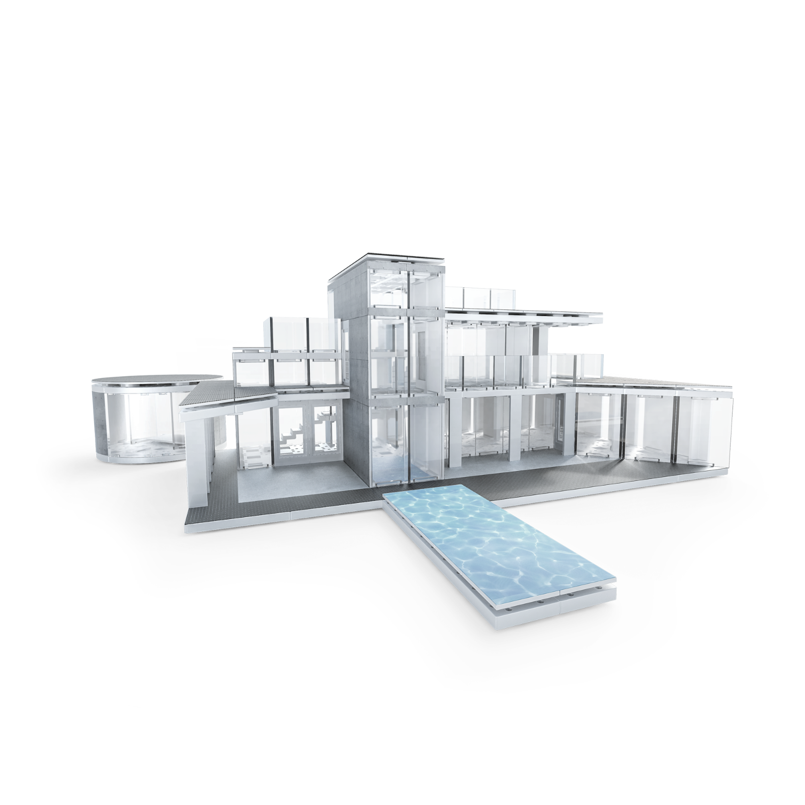 Cubicfun здания. Arckit конструктор ландшафт. 45. Building kit. Architectural modeling.