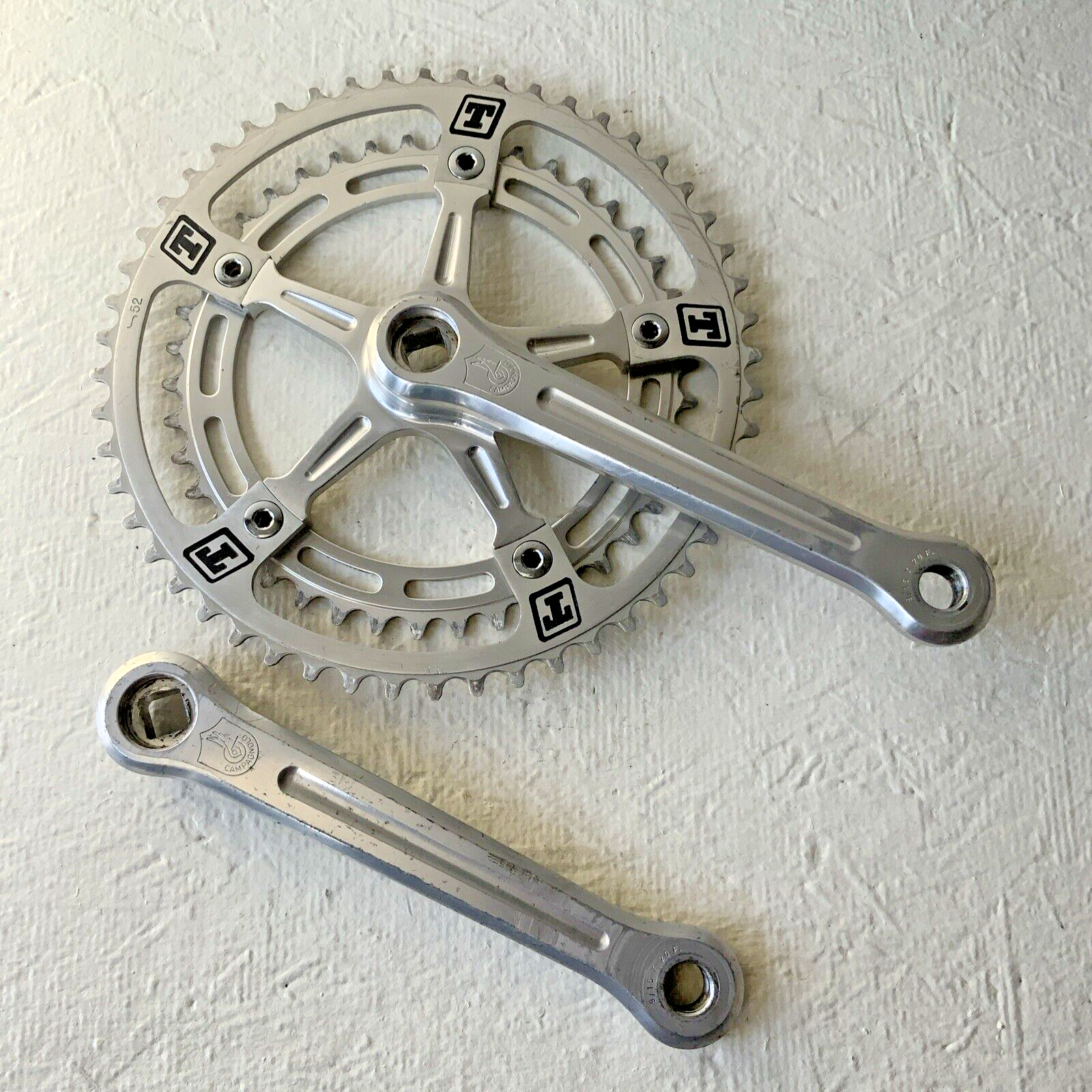CAMPAGNOLO SUPER RECORD CRANKSET DOUBLE 53-42 TOOTH 170 MM ARM LENGTH