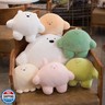 REFAHB 9 inch Cute Bear Plush Stuffed Animal Body Pillow Fat Cartoon Cylindrical Body Pillows for Kids, Super Soft Hugging Toy Gifts for Bedding, Kids Sleeping Nap Kawaii Pillow