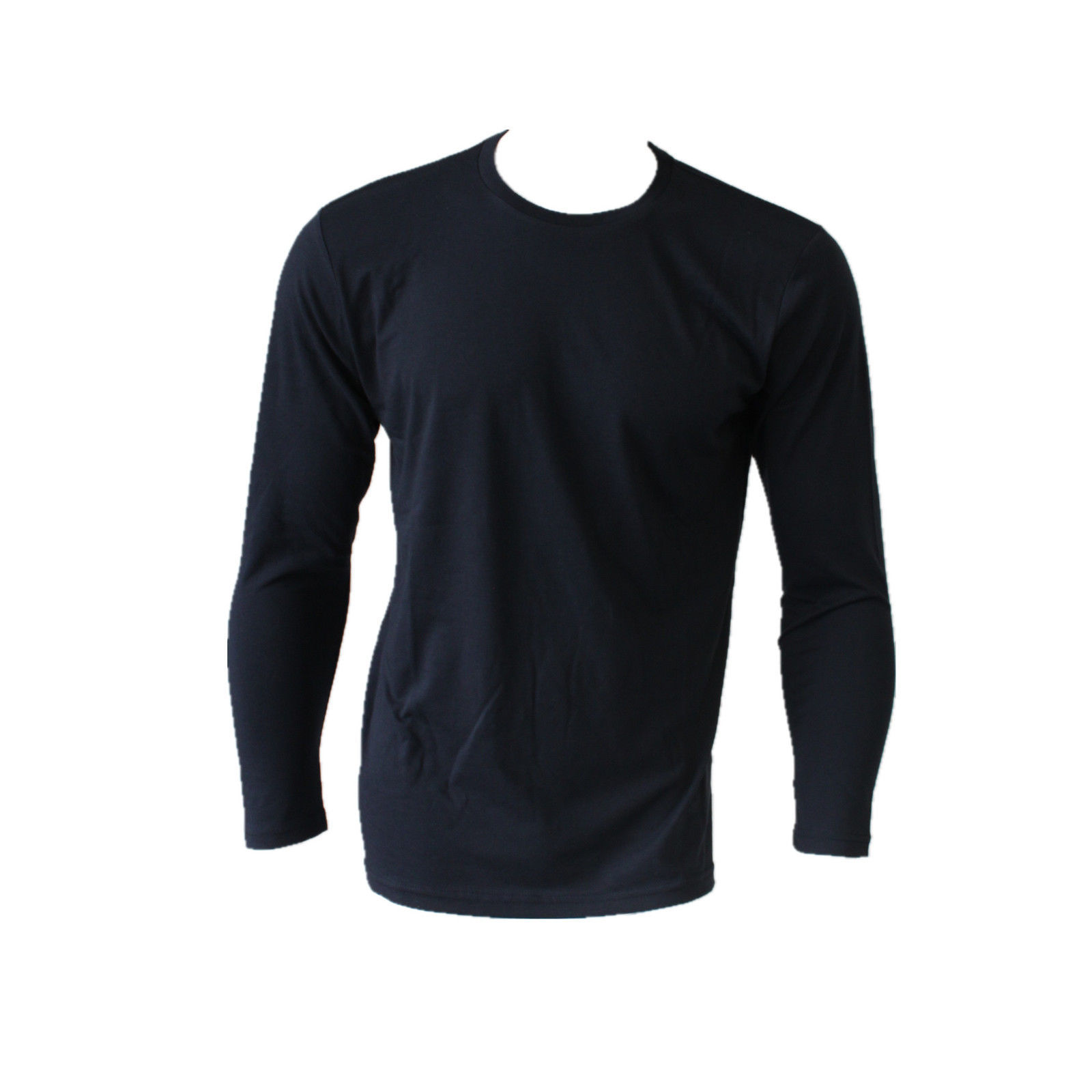 plain black long sleeve top mens