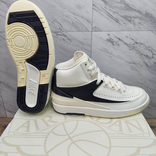 Nike Air Jordan 2 Retro Sail Coconut Milk Black Women's Size Nike Air Jordan 2 Retro Sail Coconut Milk Black Women's Size