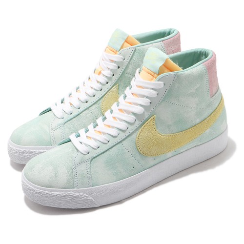 

Nike SB Zoom Blazer Mid PRM Faded Pack Light Dew Men Skate Boarding DA1839-300, Зеленый, Sb Zoom Blazer Mid Prm