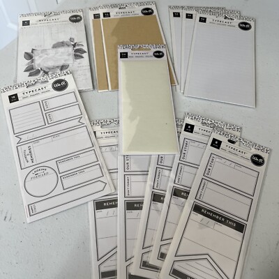 Scrapbooking WeR Memory Keepers Typecast Label/stickers  *lot Of 13* NEW