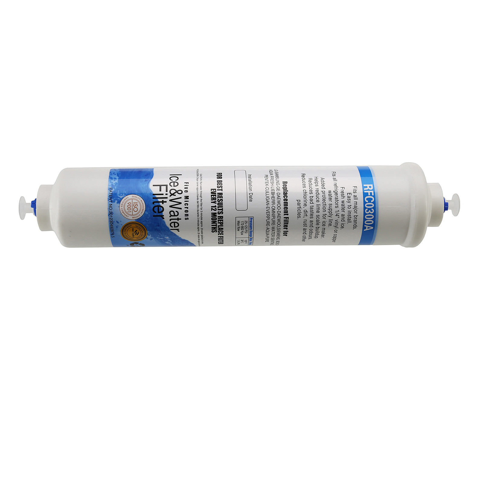 2 x Activated Carbon Water Filters For Daewoo American Style Fridge