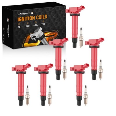 6pcs Ignition Coils & Spark Plugs fit Toyota FJ Cruiser Tacoma Tundra 4.0L 05-15