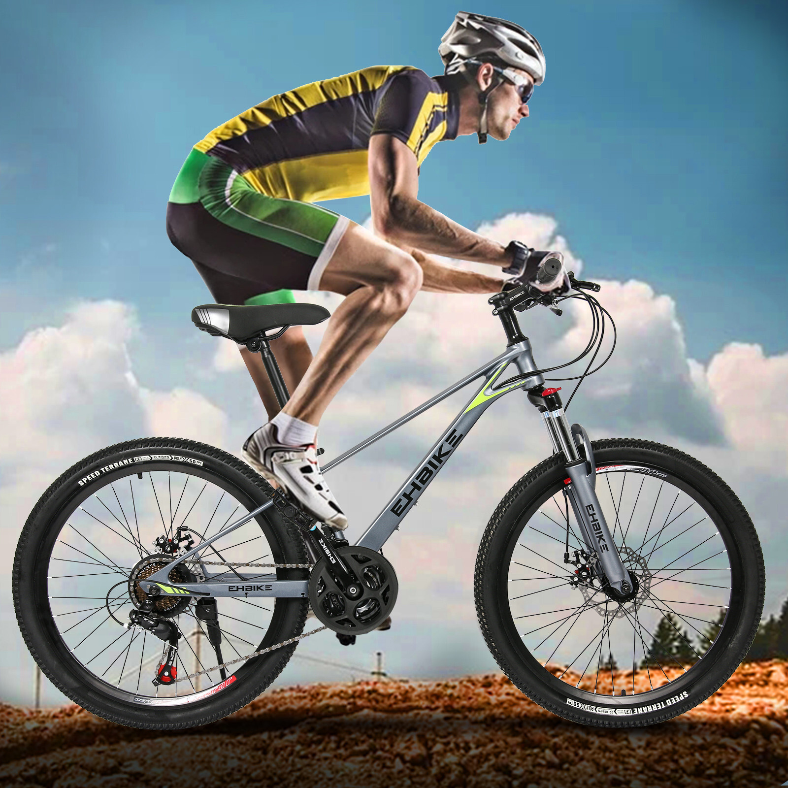 Mountain Bike 24-inch ,21-Speed , Alloy Frame,Whole Timber M