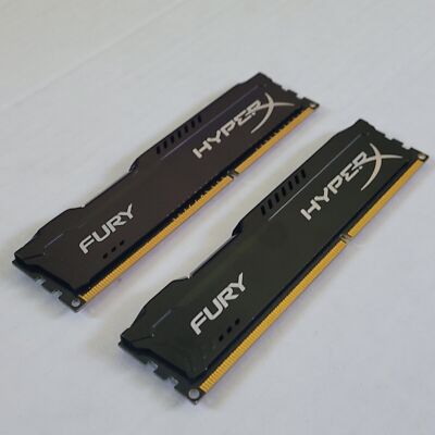 KINGSTON FURY DDR3 メモリー DIMM 青 x4 動作確認 790743a6-6566-415e-9b2e-