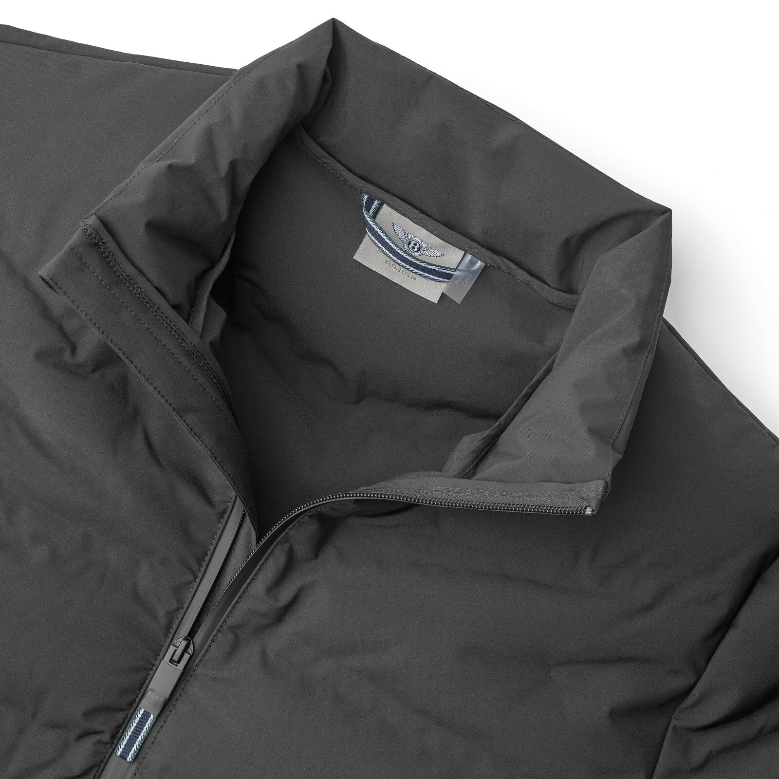 Pre-owned Bentley Men's Padded Jacket Graphite In Gray