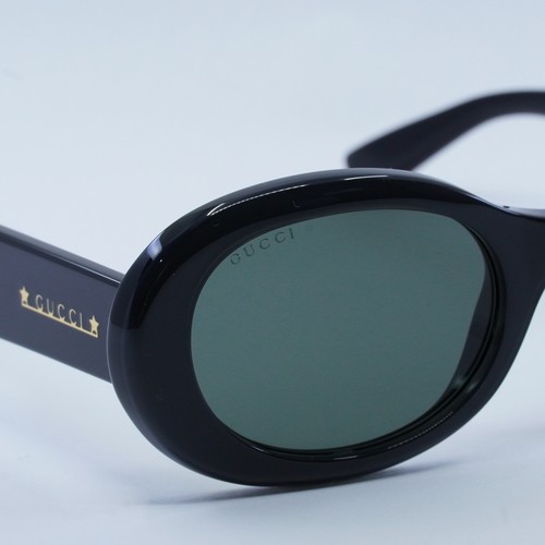 Pre-owned Gucci Gg1587s 001 Black/grey 52-22-145 Sunglasses Authentic In Gray