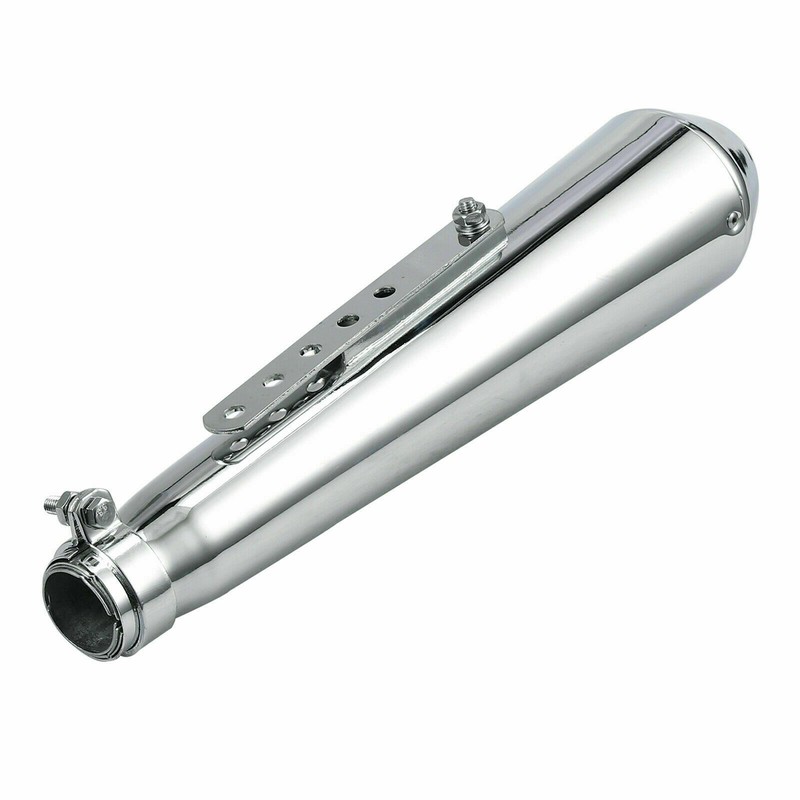 2pcs Universal Motorcycle Exhaust Muffler Pipe Removable Silencers Cafe Racer