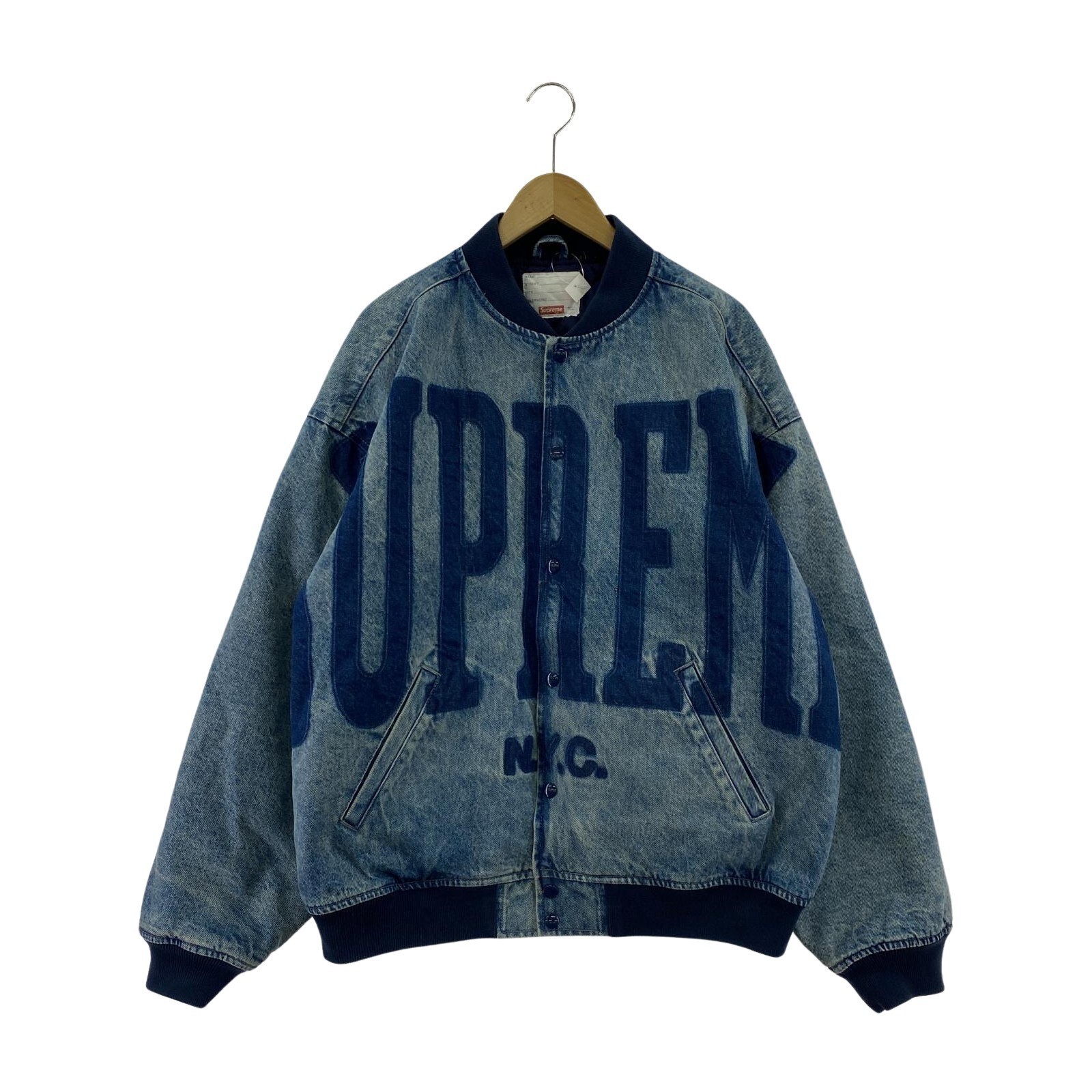 Supreme Denim Varsity JacketシュプリームS 18SS S‼️ Supreme 18SS Denim Varsity Jacket