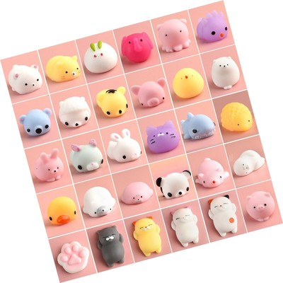 KUUQA 30Pcs Animal Squishies Toys Easter Egg Fillers Kawaii... - FREE 2 Day Ship