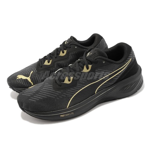 

Puma Aviator Profoam Sky Black Team Gold Мужчины Унисекс Бег Спорт 376615-11, Черный, Aviator Profoam Sky