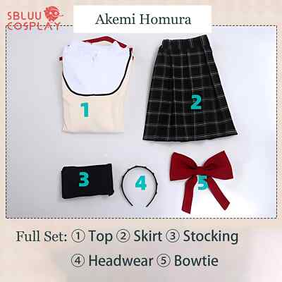 SBluuCosplay Puella Magi Madoka Magica Akemi Kaname Madoka Cosplay Costume
