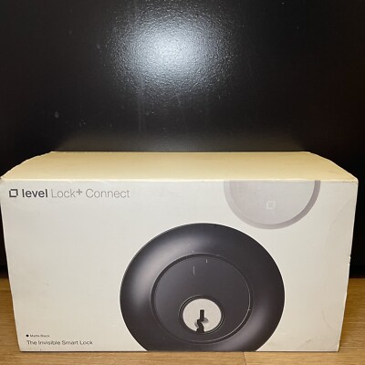 Level Lock Plus Connect Matte Black Invisible Smart Lock *READ*