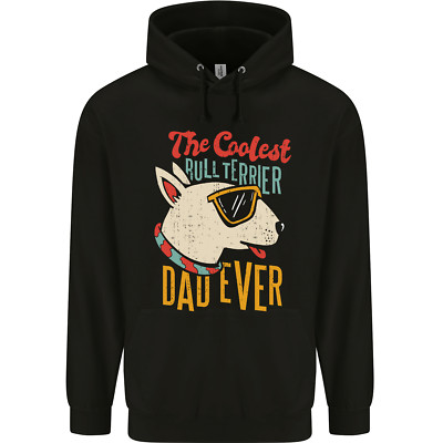 Bull Terrier Dad Funny Father's Day Dog Hommes Sweatshirt À Capuche