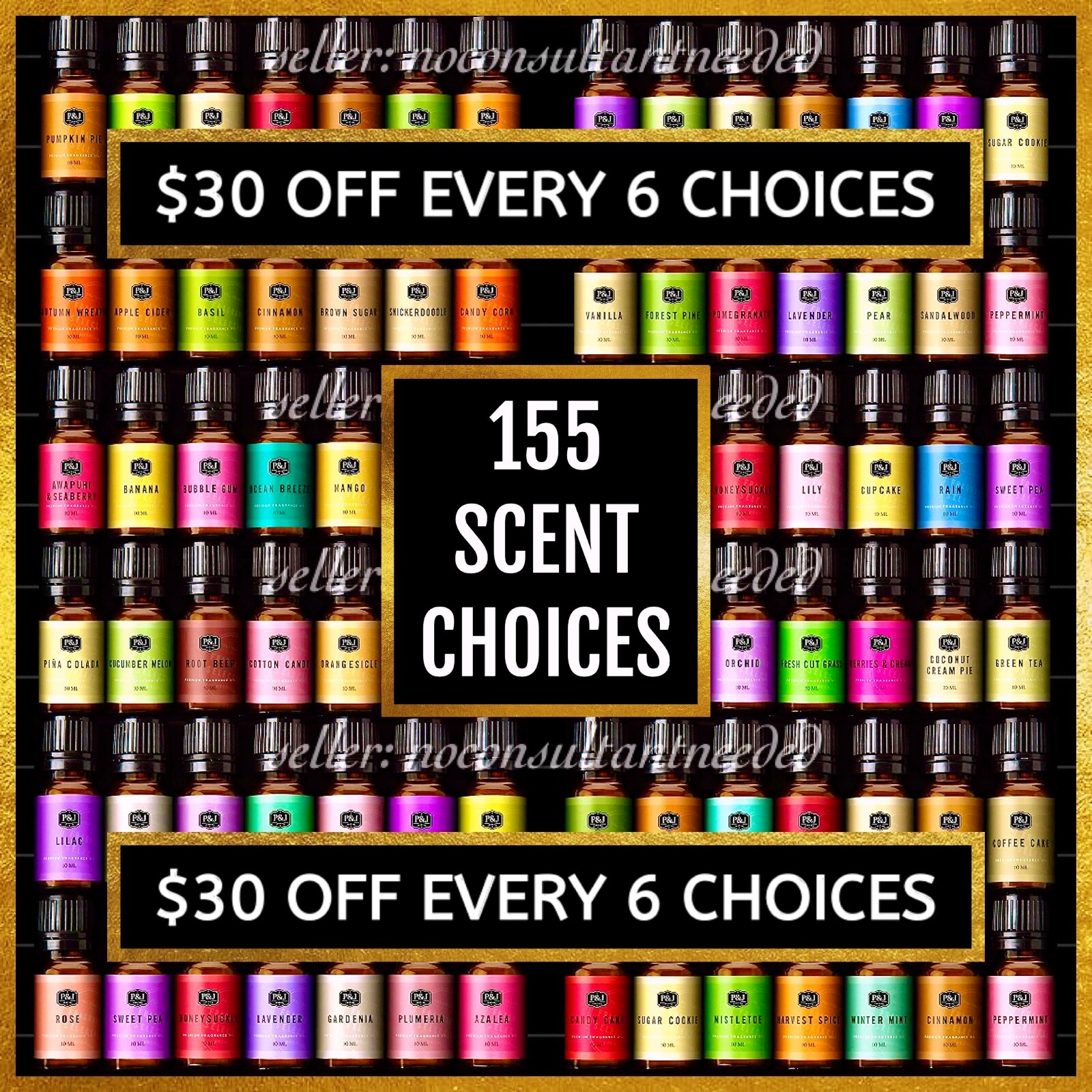 155 Scents🌜Fragrance Oil For Home & Body Aroma Essential Diffuser Warmer Burner