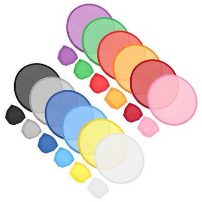 36 Pcs 10" Foldable Flying Disc Colorful Pocket Disc 12 Colors