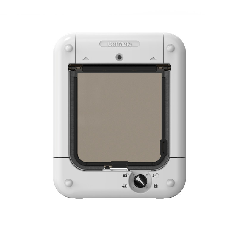 Cat Mate Mikrochip Katzenklappe Mit 4 Wege Schloss â WeiÃ