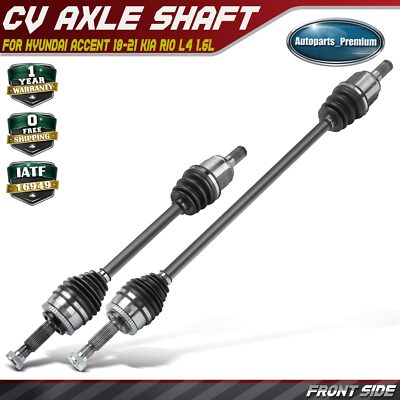 2Pcs Front Side CV Axle Assembly for Hyundai Accent 2018-2021 Kia Rio L4 1.6L