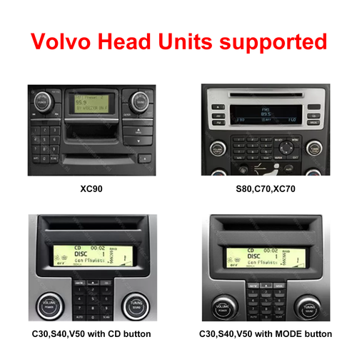 Bluetooth Handsfree USB SD A2DP Adapter Fits Volvo V70 C30 C70 XC90 S40 S80 V50