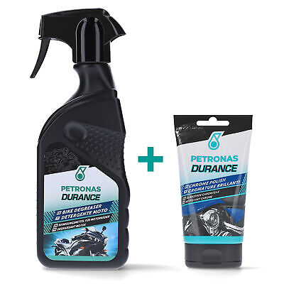Sgrassante Carene + Detergente Cromature Kit Pulizia Moto PETRONAS DURANCE