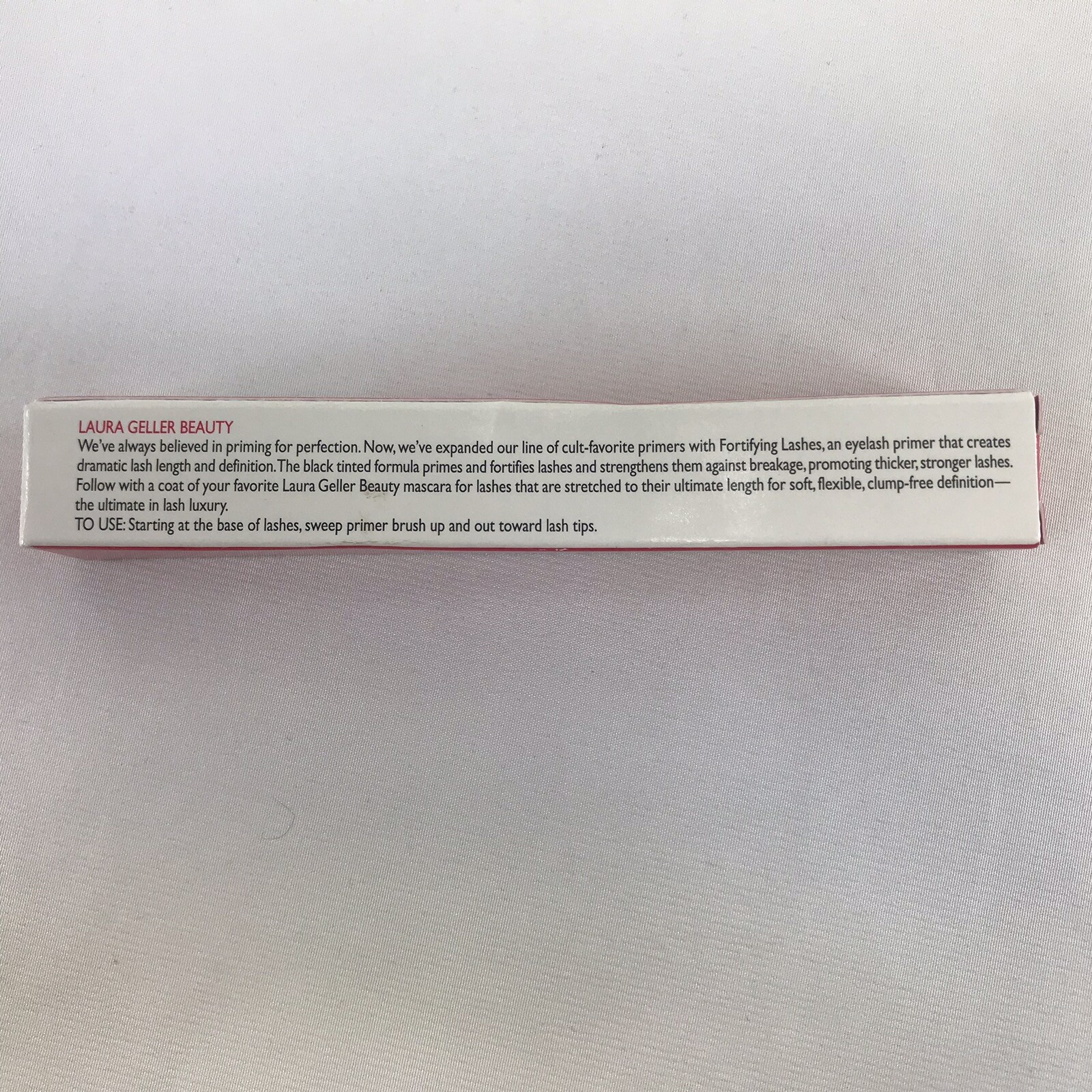 LAURA GELLER Fortifying Lashes Eyelash Primer Black .25 oz Full Size New in Box