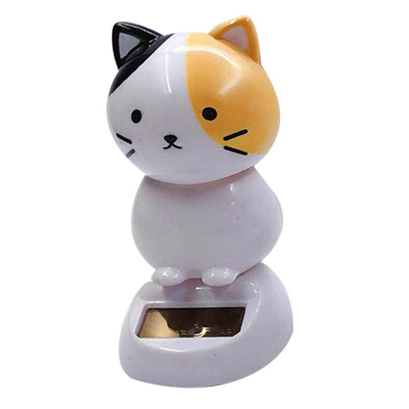 New Powered Solar Toy Doll Shaking Head Cat Dancing Cat Figure Bobble Head Doll