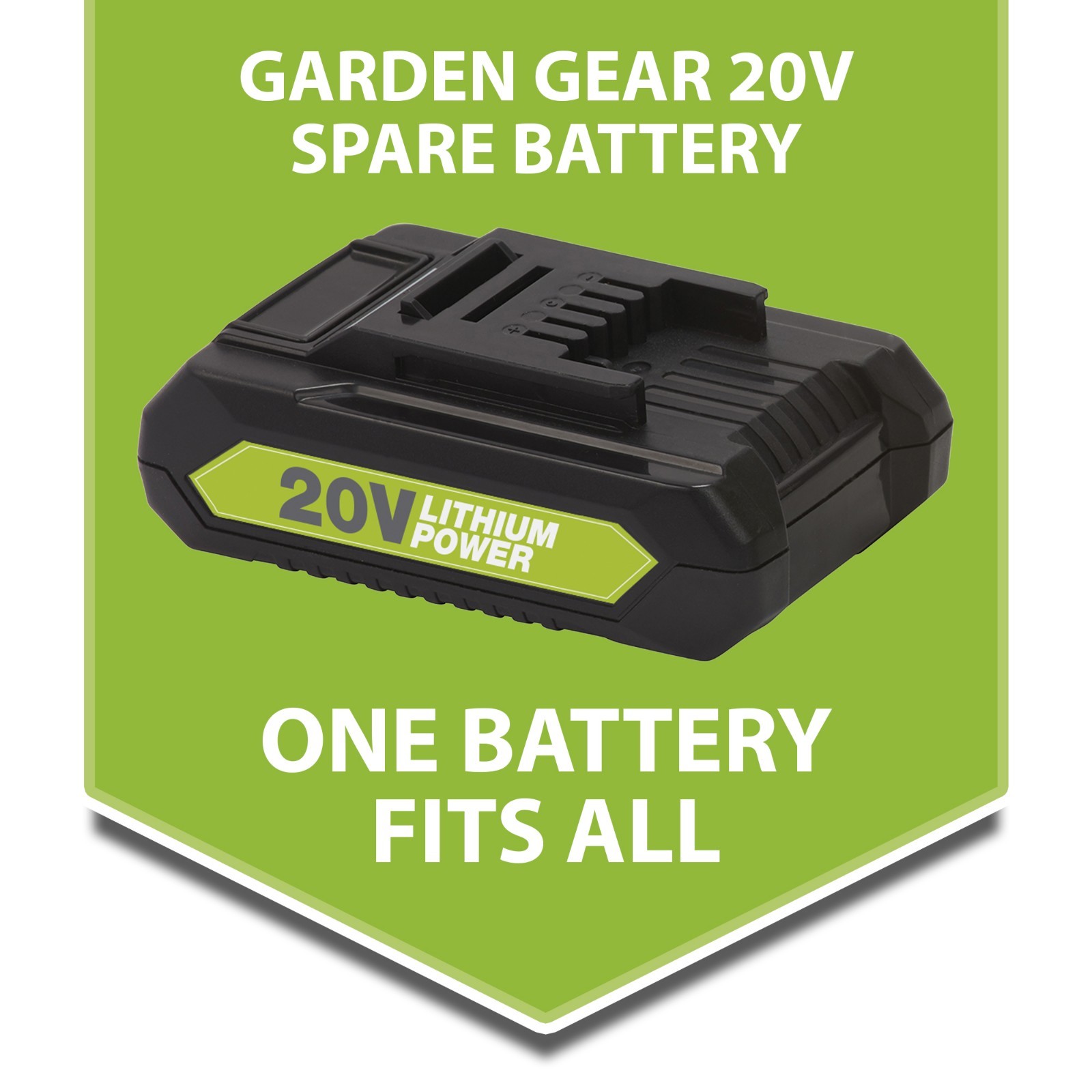 Garden Gear 20V Cordless Tool Range Spare Lithiumion Battery