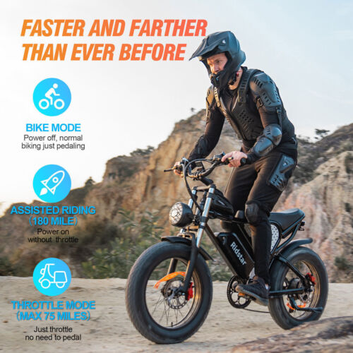 Ridstar Electric Bike 1000/1500/2000W 15/20/40Ah 20 Ridstar Electric Bike 1000/1500/2000W 15/20/40Ah 20