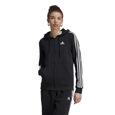 

Женские худи и свитшоты adidas 3-полосная флисовая толстовка с молнией и полной молнией
