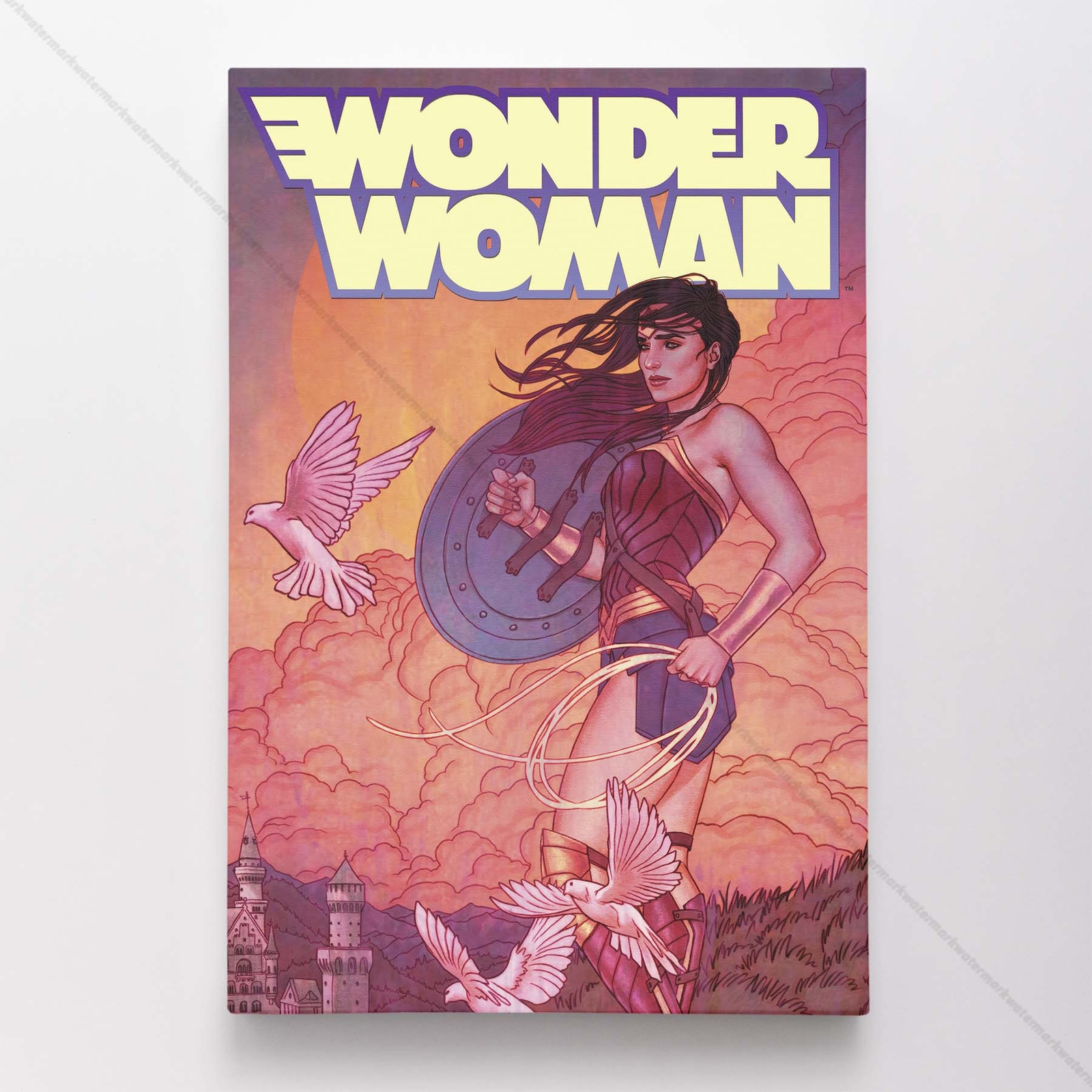 Wonder Woman Poster Canvas Justice League DC Comic Book Cover Art Print #23807