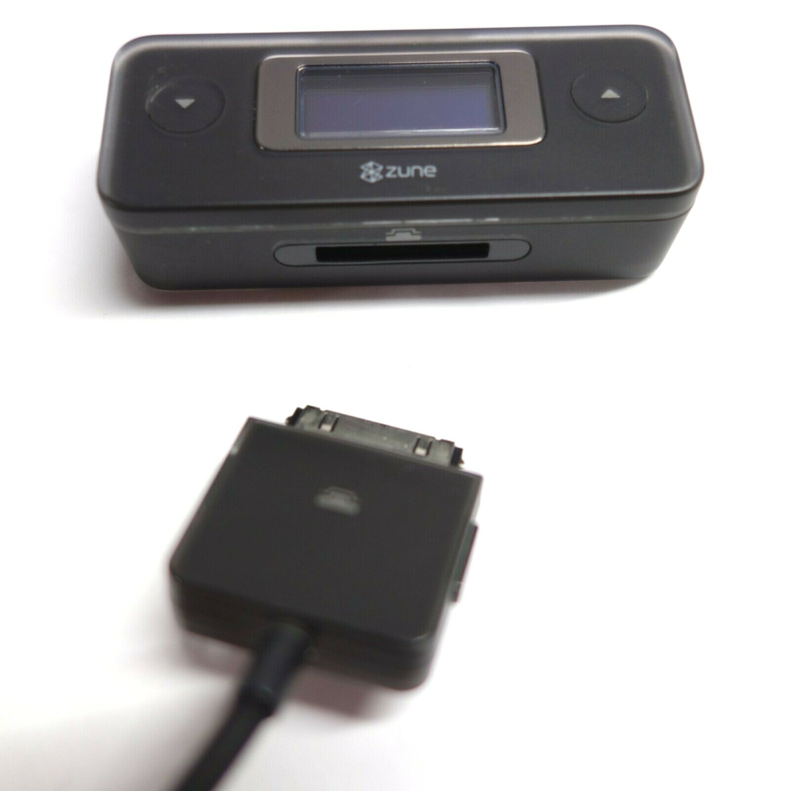 Microsoft Zune FM Radio Transmitter w/ AutoSeek 1100 & Car Charger Adapter 1097