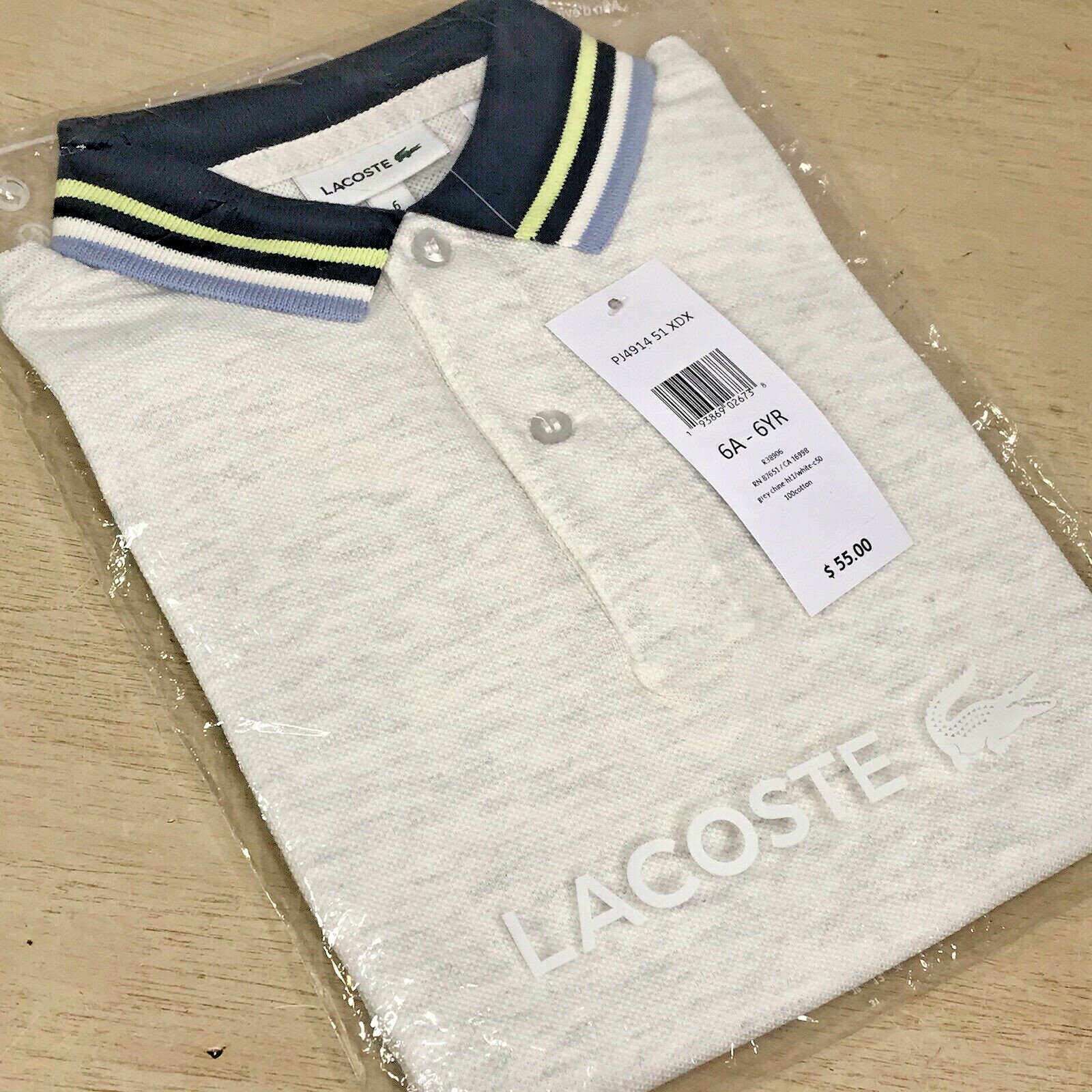 lacoste boys polo
