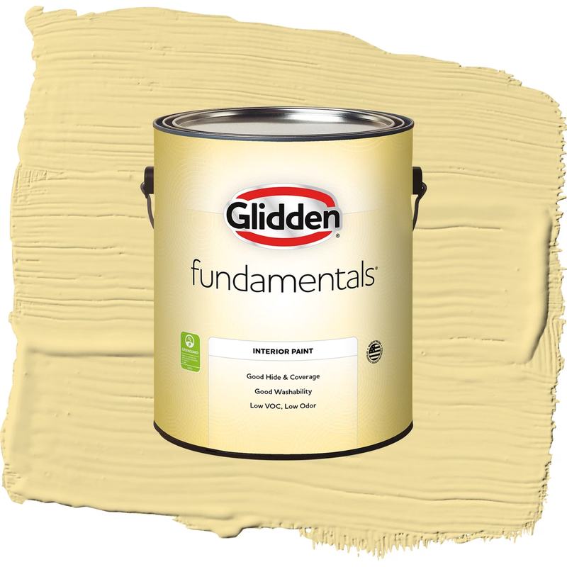 Fundamentals Demeter / Yellow Eggshell Interior Paint, 1 Gallon