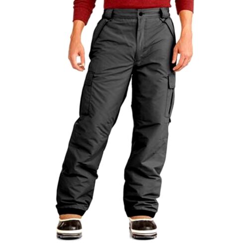 Men's Outdoor Softshell Fleece Lined Cargo Pants Snow Ski 34W x