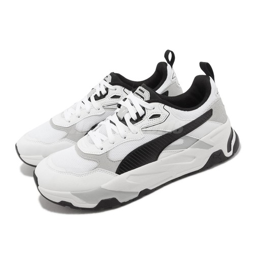 

Puma Trinity White Black Grey Мужская повседневная обувь для образа жизни Кроссовки 389289-01, Белый, Trinity