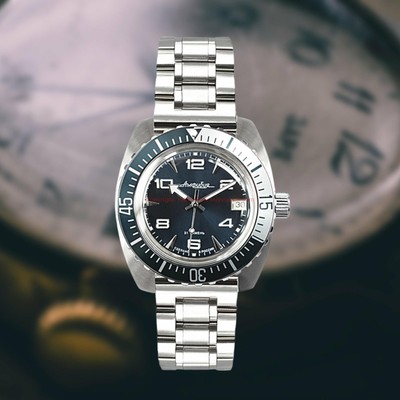 Pre-owned Vostok Amphibian 170894 - Russian Diver Automatic Wristwatch - Usa Seller