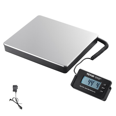 VEVOR Shipping Scale Digital Postal Scale 440 lbs x 1.7 oz. AC/DC Package LCD