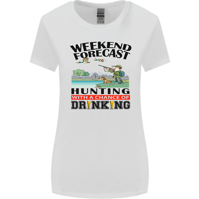 Hunting Weekend Alcohol Beer Funny Hunter Womens Wider Cut T-Shirt