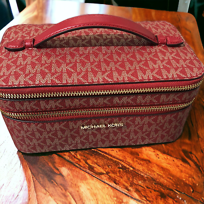 Michael kors jet set cosmetic sale bag