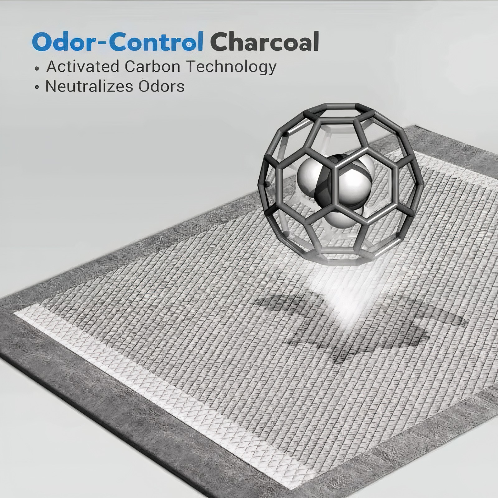 Charcoal Puppy Training Pad – New, Activated Carbon Odour‑Absorbent Non‑Woven - Picture 3 of 6