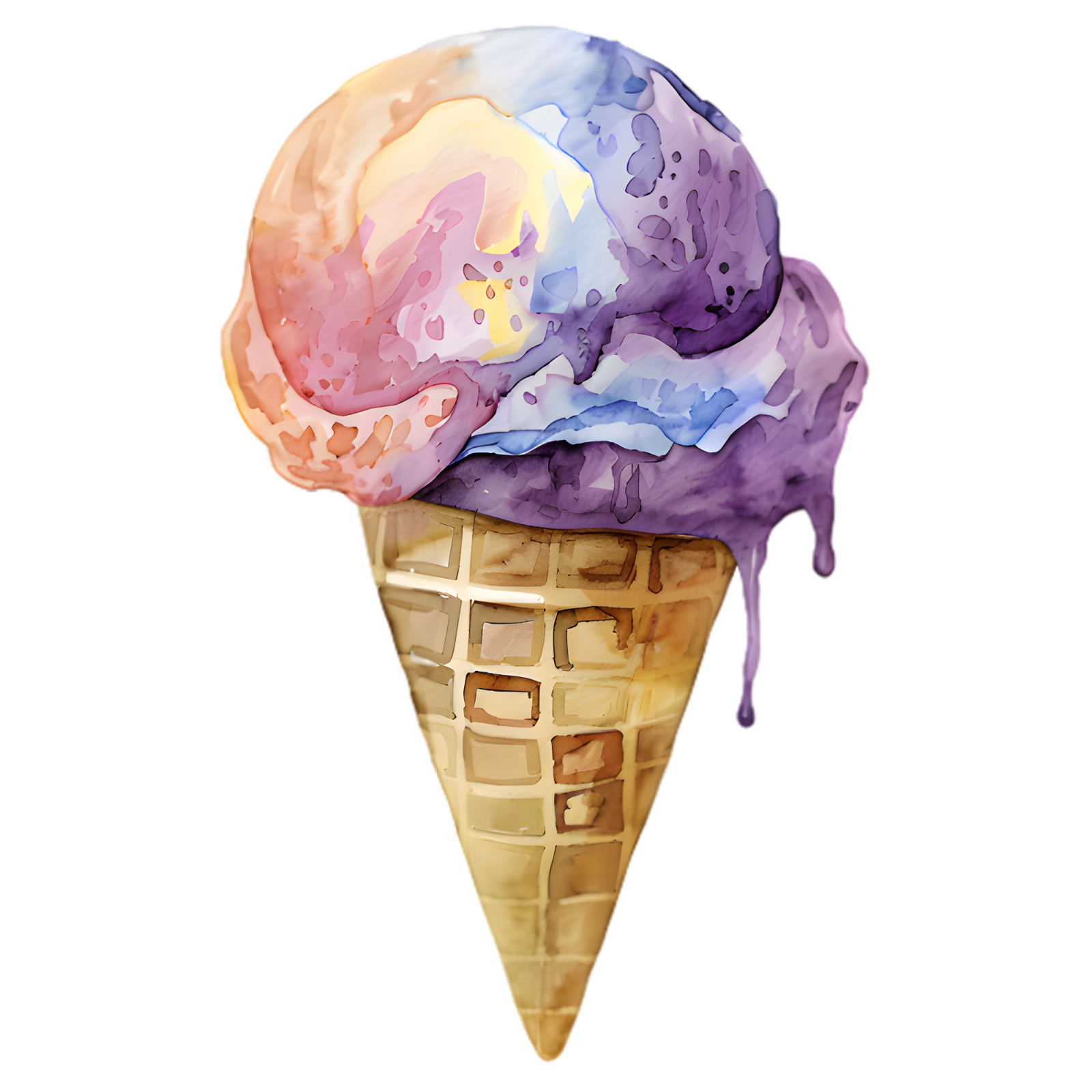 Ice Cream Self Adhesive Vinyl Sticker