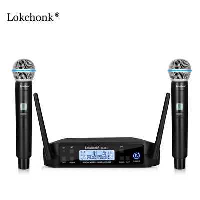 NEW 2024 !!! Microphones Wireless GLXD4 Beta58 Professional Dual Wireless 